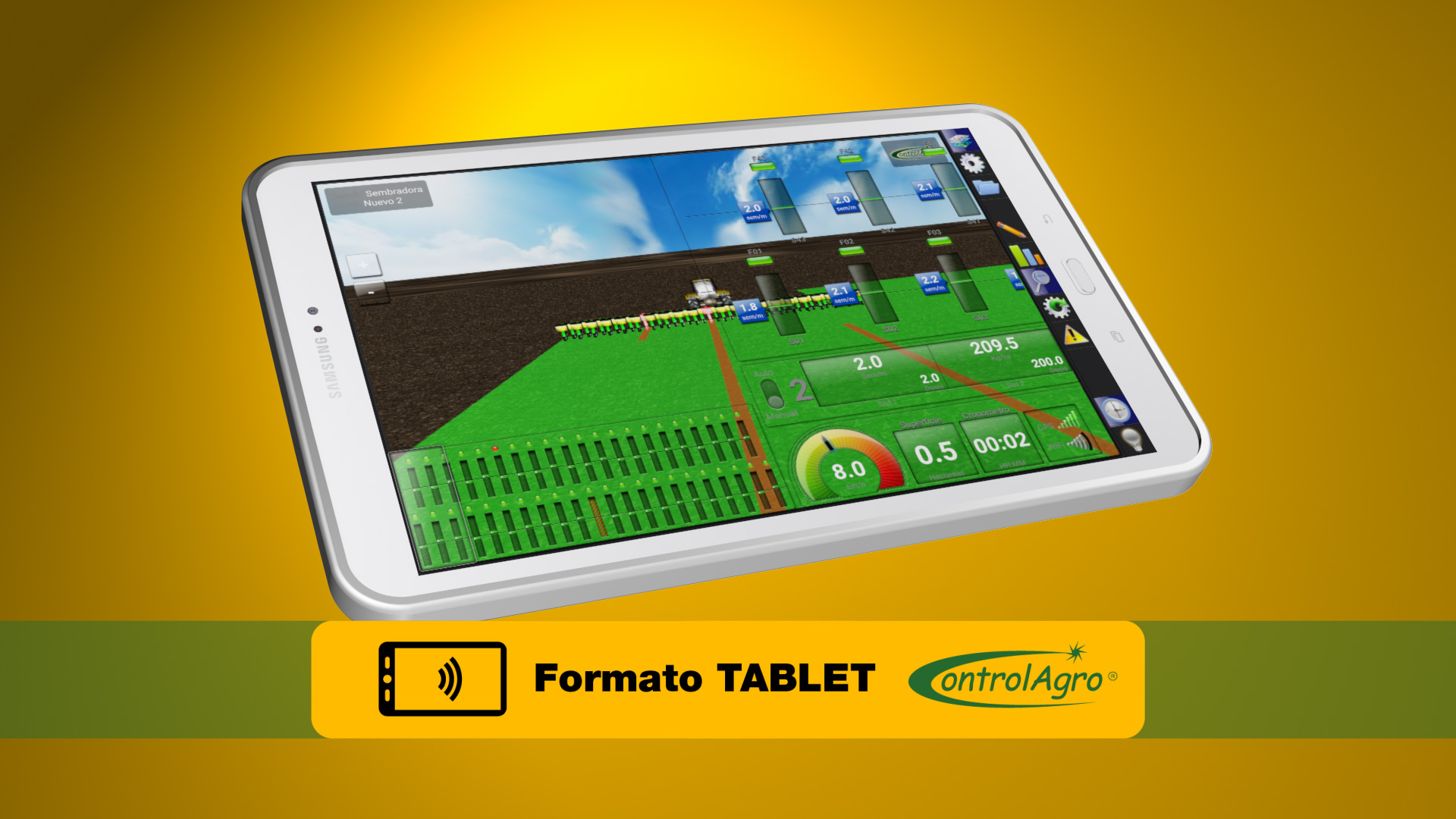 El software de control y operación del CAS 5100T esta diseñado para una pantalla tablet full color.